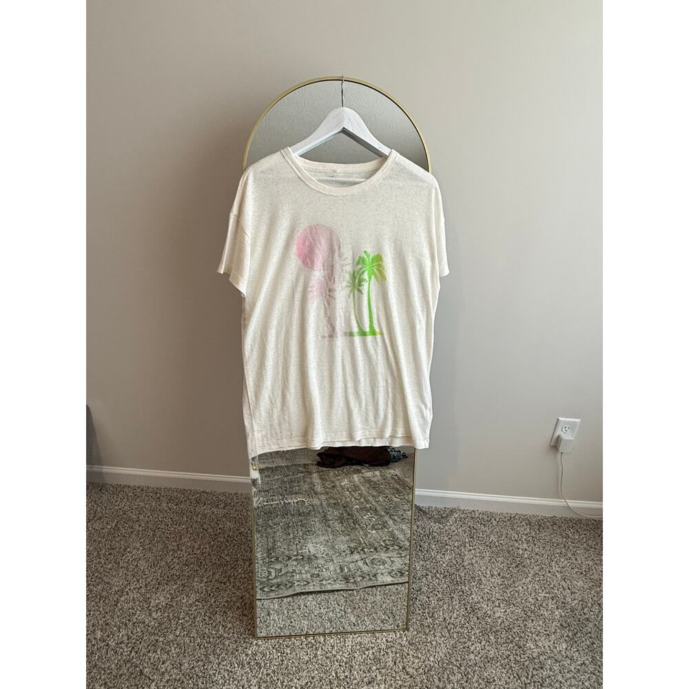 Aerie oversized beachy linen tee